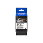 Brother HSe-261E Tubo termorretráctil Negro sobre Blanco