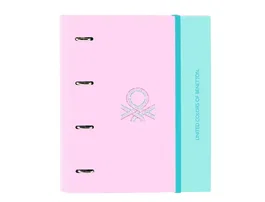 Carpeta de anillas Benetton Dolce Multicolor 27 x 32 x 3.5 cm