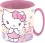 Sanrio Taza Hello Kitty 390 ml, Taza Microondas, Diseño Hello Kitty, Recomendada +3 años