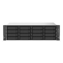 Qnap TS-1673AU-RP Servidor NAS Rack 3U, 16 Bahías Hot-Swap, AMD Ryzen V1500B Quad-Core 2.2 GHz, 16 GB RAM DDR4, 2x2.5GbE, 2x PCIe, Fuente 550W Redundante
