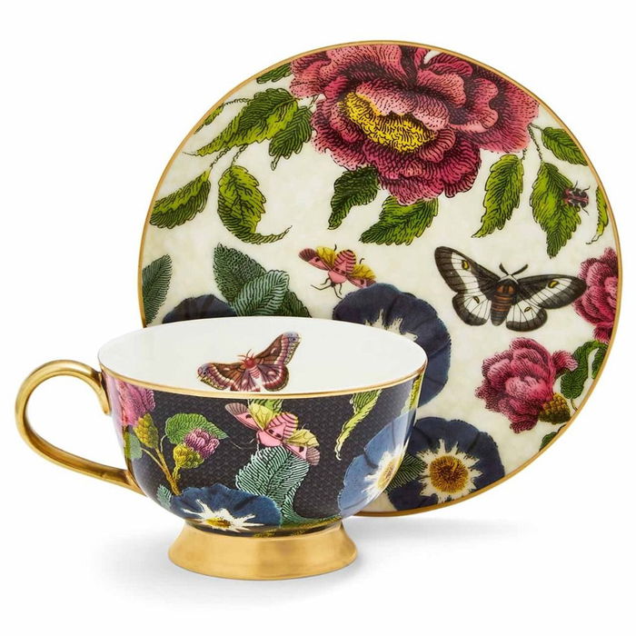 Spode Creatures Taza de Té con Plato 200 ml Negra