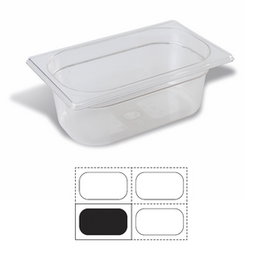 Vollrath Cubeta GN Star 1/4-100 - Bandeja Gastronómica de Policarbonato, Capacidad 2.46L (53x32.5x10 cm)