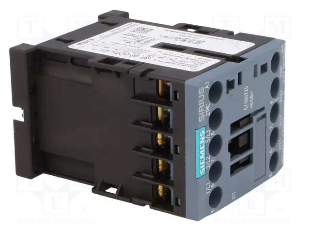 SIEMENS 3RT2017-1AB02 Contactor 3-polar 12A 24VAC
