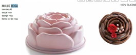 OMS Molde de Silicona Rosa 21 cm