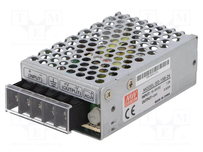 MEAN WELL SD-15B-24 Convertidor DC/DC 15W 24VDC MEAN WELL SD-15B-24 Convertidor DC/DC 15W 24VDC