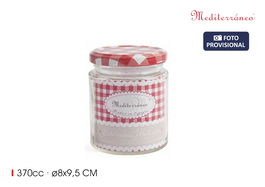 Inde Bote Vidrio 370Ml C/Tapa "B370 Especial" 8x8x9,5 cm (12 Unidades)