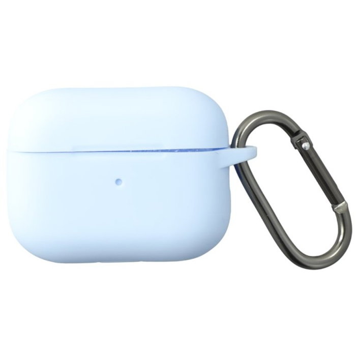 4smarts 541448 Funda para Apple AirPods Pro 2 de Plástico y Silicona, Resistente, en Blanco y Azul Claro (Set de 3)