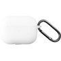 4smarts 541448 Funda para Apple AirPods Pro 2 de Plástico y Silicona, Resistente, en Blanco y Azul Claro (Set de 3)