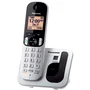 Panasonic KX-TGC210SP Teléfono Inalámbrico DECT con Altavoz e Identificador de Llamadas, Color Metálico Plata