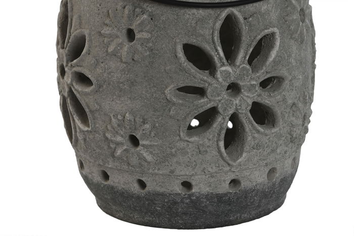 DKD Home Decor Portavela Gris Cemento 18 x 22 x 18 cm (6 Unidades)