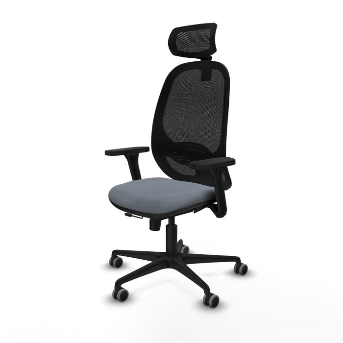 PIQUERAS Y CRESPO Silla de oficina Cilanco con mecanismo Sincro/Traslack, Gris y Negro PIQUERAS Y CRESPO Silla de oficina Cilanco con mecanismo Sincro/Traslack, Gris y Negro