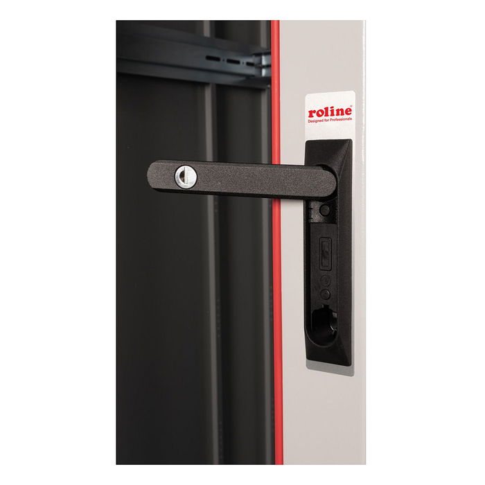 ROLINE 26.21.0044 Rack de 19 Pulgadas, Gabinete de Red 42U, 800x1000 mm (BxT), 600 kg, Puerta de Vidrio Gris