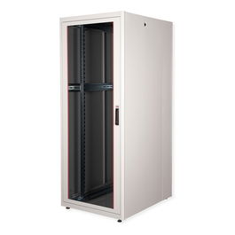 ROLINE 26.21.0044 Rack de 19 Pulgadas, Gabinete de Red 42U, 800x1000 mm (BxT), 600 kg, Puerta de Vidrio Gris