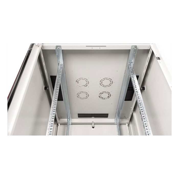 ROLINE 26.21.0044 Rack de 19 Pulgadas, Gabinete de Red 42U, 800x1000 mm (BxT), 600 kg, Puerta de Vidrio Gris