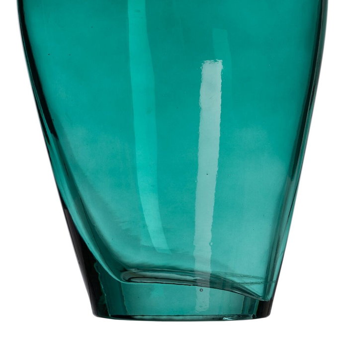 Ixia Jarrón Verde de Cristal Decoración 12,50 x 8,50 x 24 cm