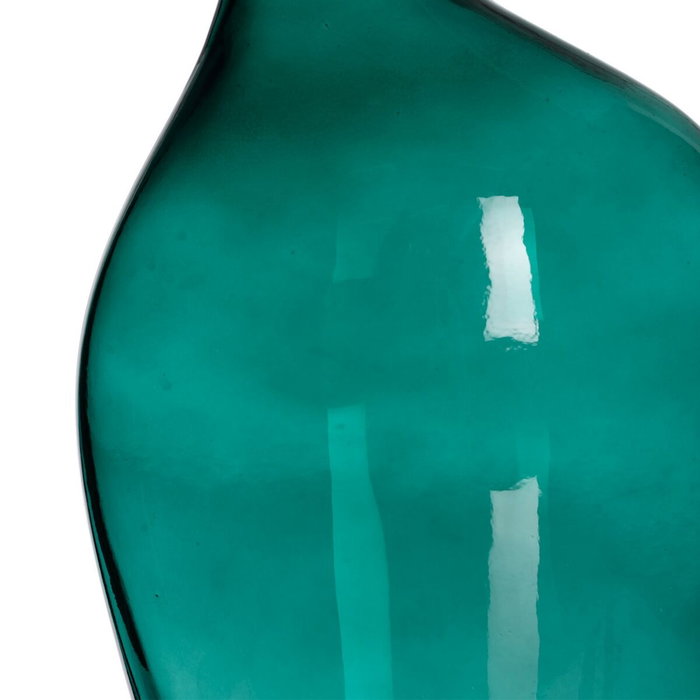 Ixia Jarrón Verde de Cristal Decoración 12,50 x 8,50 x 24 cm