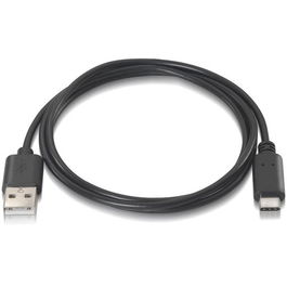 Aisens Cable USB 2.0 3A Tipo C a USB-A, 0.5 Metros, Negro