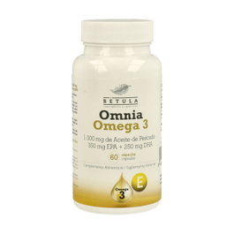 Betula Omnia Omega 3 60 cápsulas - Complemento alimenticio con Aceite de Pescado