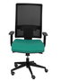 PIQUERAS Y CRESPO Silla Horna con mecanismo sincro, asiento verde esmeralda y respaldo negro