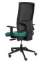 PIQUERAS Y CRESPO Silla Horna con mecanismo sincro, asiento verde esmeralda y respaldo negro