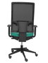 PIQUERAS Y CRESPO Silla Horna con mecanismo sincro, asiento verde esmeralda y respaldo negro