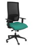 PIQUERAS Y CRESPO Silla Horna con mecanismo sincro, asiento verde esmeralda y respaldo negro
