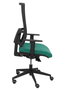 PIQUERAS Y CRESPO Silla Horna con mecanismo sincro, asiento verde esmeralda y respaldo negro