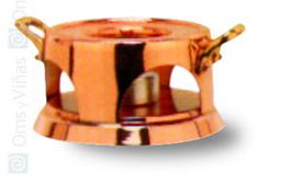 Cuprinox Hornillo de Cobre Macizo 11 cm - Complemento de Orfebrería, Interior Acero Inoxidable, Colección Cuprinox