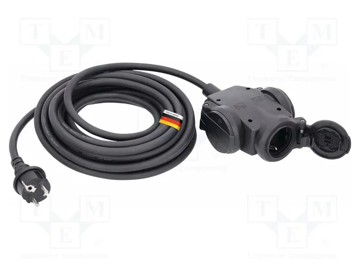 AS SCHWABE Prolongador de alimentación H07RN-F 3G1,5mm2 25m Negro AS SCHWABE Prolongador de alimentación H07RN-F 3G1,5mm2 25m Negro