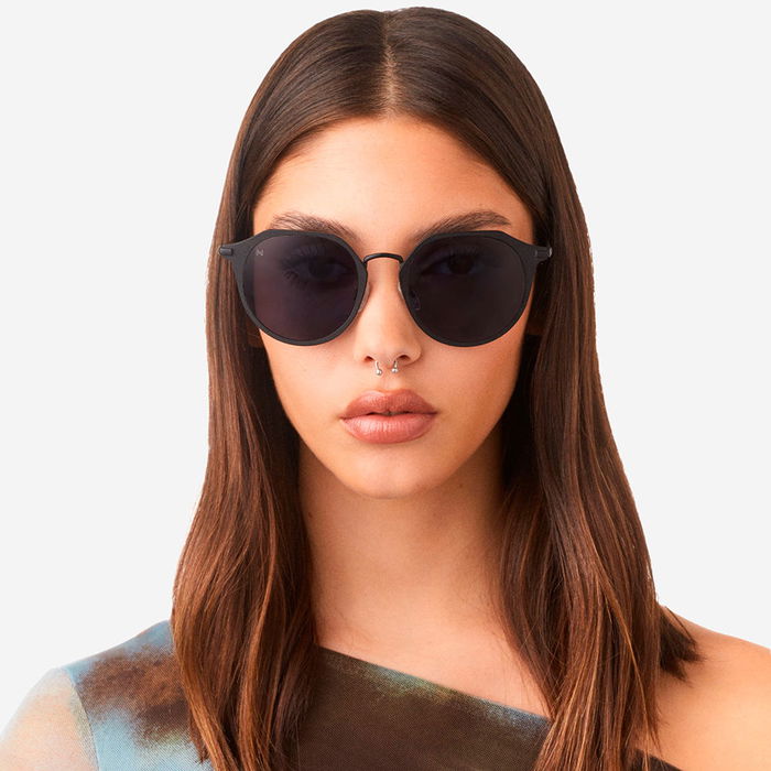 Hawkers Gafas de sol WARWICK METAL Negro Azul Oscuro Unisex