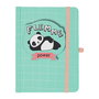 The Concept Factory Libreta DINA6 con Cierre Elástico Kawaii - My Funny Papet, Tostada/Panda/Gato, Certificado FSC