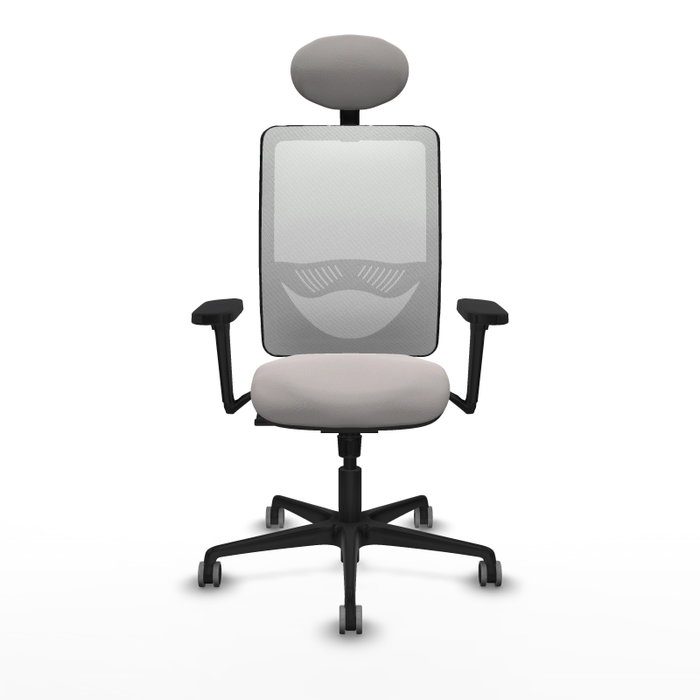PIQUERAS Y CRESPO Silla de oficina Zulema Blanca con Mecanismo Sincro y Brazos 3D PIQUERAS Y CRESPO Silla de oficina Zulema Blanca con Mecanismo Sincro y Brazos 3D
