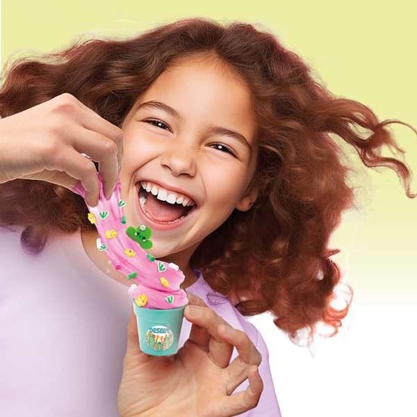 Canal Toys Juego Slime Mini Jardín Flower Mini Garden - Crea Slimes Coloridos y Aromáticos con 6 Macetas, Invernadero y Decoración, Mundo Floral (27x25x9 cm)