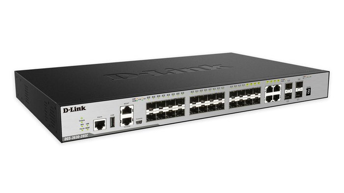 D-Link Switch DGS-3630-28SC Gestionado L3 Apilable Rack 28 Puertos Gigabit SFP y 10G SFP+