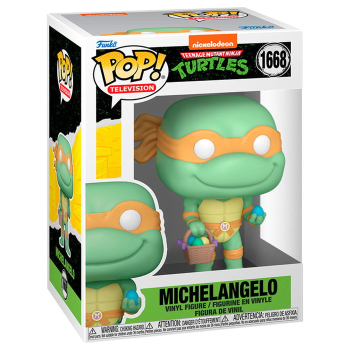 FUNKO Figura POP Tortugas Ninja Michelangelo Conejo de Pascua FUNKO Figura POP Tortugas Ninja Michelangelo Conejo de Pascua