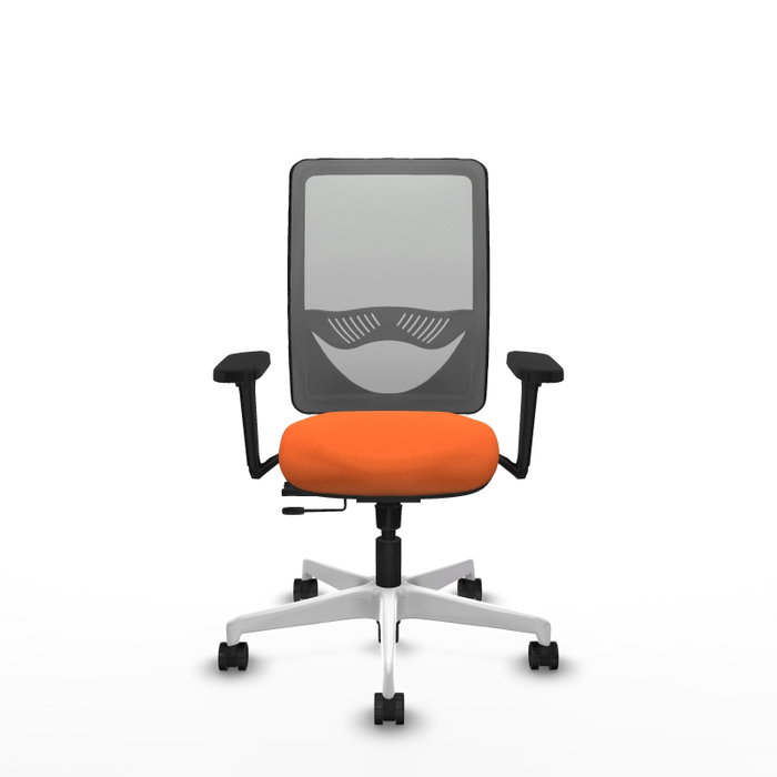 PIQUERAS Y CRESPO Silla de oficina Zulema con mecanismo Sincro/Traslack, naranja y gris PIQUERAS Y CRESPO Silla de oficina Zulema con mecanismo Sincro/Traslack, naranja y gris