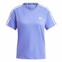 Camiseta de Manga Corta Mujer Adidas Own The Run 3 Bandas