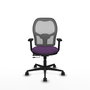 PIQUERAS Y CRESPO Silla de oficina Jorquera con mecanismo Sincro/Traslack Morado y Gris
