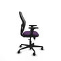 PIQUERAS Y CRESPO Silla de oficina Jorquera con mecanismo Sincro/Traslack Morado y Gris