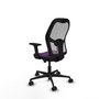 PIQUERAS Y CRESPO Silla de oficina Jorquera con mecanismo Sincro/Traslack Morado y Gris