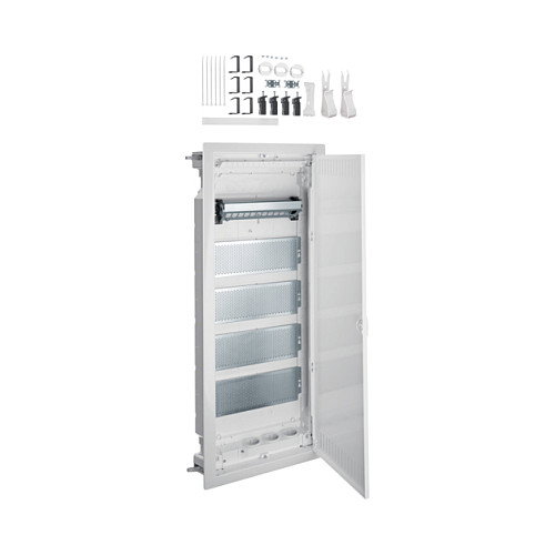 Hager VH60NW Caja de distribución eléctrica Multimedia Volta en acero galvanizado blanco Hager VH60NW Caja de distribución eléctrica Multimedia Volta en acero galvanizado blanco