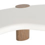 Mesa Centro Blanco-Natural Dm Salón 125 X 60 X 41 cm
