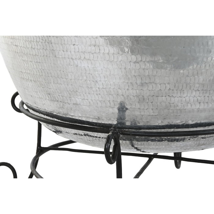 DKD Home Decor Jarrón XL de Aluminio y Soporte de Hierro 75x75x90 cm DKD Home Decor Jarrón XL de Aluminio y Soporte de Hierro 75x75x90 cm