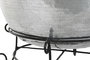DKD Home Decor Jarrón XL de Aluminio y Soporte de Hierro 75x75x90 cm