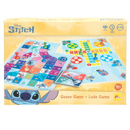 LISCIANI Juego Parchis y Oca Stitch Disney +6 años 2-4 Jugadores 30 Minutos