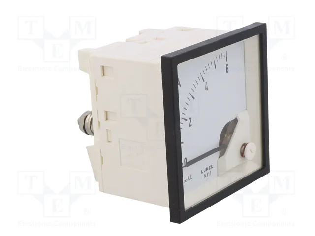 LUMEL Amperímetro Analógico para Panel 0-6A DC Clase 1,5 LUMEL Amperímetro Analógico para Panel 0-6A DC Clase 1,5