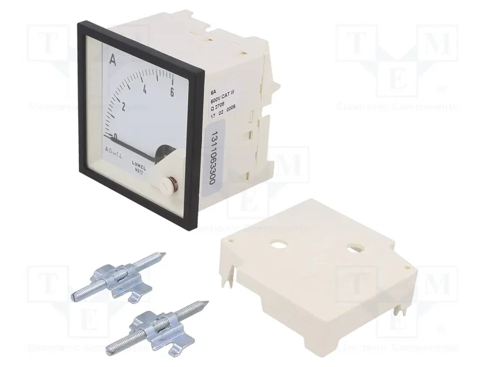 LUMEL Amperímetro Analógico para Panel 0-6A DC Clase 1,5 LUMEL Amperímetro Analógico para Panel 0-6A DC Clase 1,5
