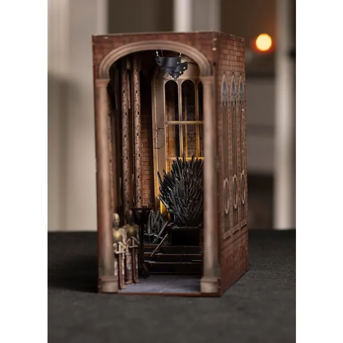 Revell Kit de bricolaje Book Nook 3D Tiny Adventures - Juego de Tronos El Trono de Hierro con LED, sujetalibros decorativo, referencia AUC1736490046605