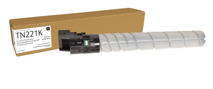 Xerox Cartucho de Tóner Negro Remanufacturado 006R04935, Compatible con Konica Minolta Bizhub C227 y C287, 24000 Páginas, Negro, A8K3130