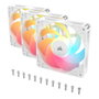 Corsair RS120-R ARGB Ventilador de caja 12 cm Blanco (Pack de 3)